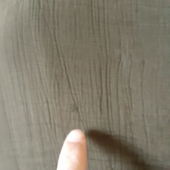 EILEEN FISHER Silk Textured Olive Green Blazer Size Small - Picture 15 of 15